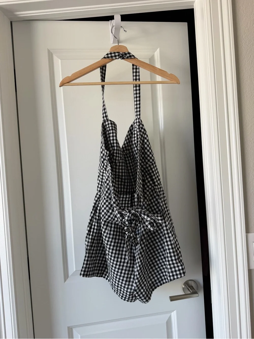 Maeve Black & White Gingham Blouse - Picture 4 of 6